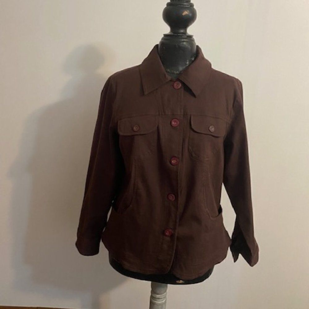 Indian Tropical Fashion Brown blazer, size M